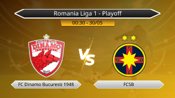 Romania Liga 1 - Playoff FC Dinamo Bucuresti 1948 VS FCSB
